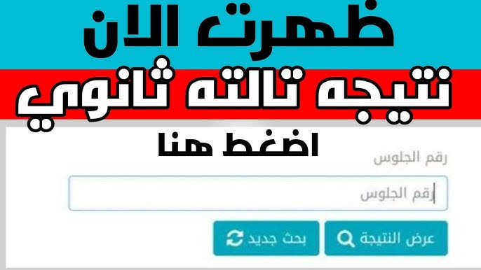 رابط نتيجة الشهادة الثانوية العامة 2025 برقم الجلوس والاسم