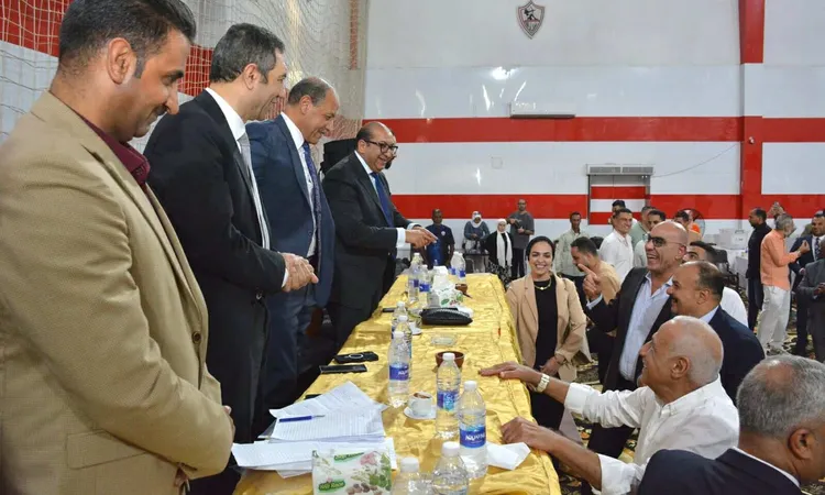مجلس إدارة الزمالك يتابع سير التصويت في الجمعية العمومية