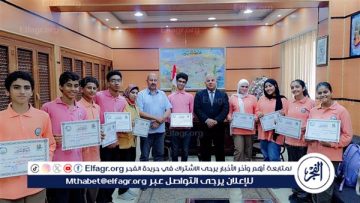يكرم 9 طلاب ومعلمة الحاسب الآلي بمدرسة حمادة طنطاوي الرسمية للغات بسنورس