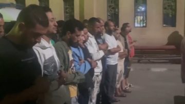 تشييع جثمان الطفل سليم بعد مصرعه بسقوطه في بلاعة صرف صحي بشبرا الخيمة