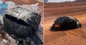 العثور على جسم غامض سقط من الفضاء فى صحراء أستراليا