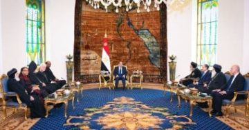 الرئيس السيسى يؤكد سعادته الدائمة بمشاركة الأقباط فى احتفالاتهم
