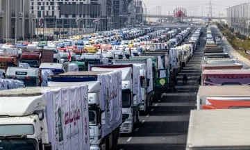 استئناف دخول المساعدات إلى غزة من البوابة الجانبية لمعبر رفح