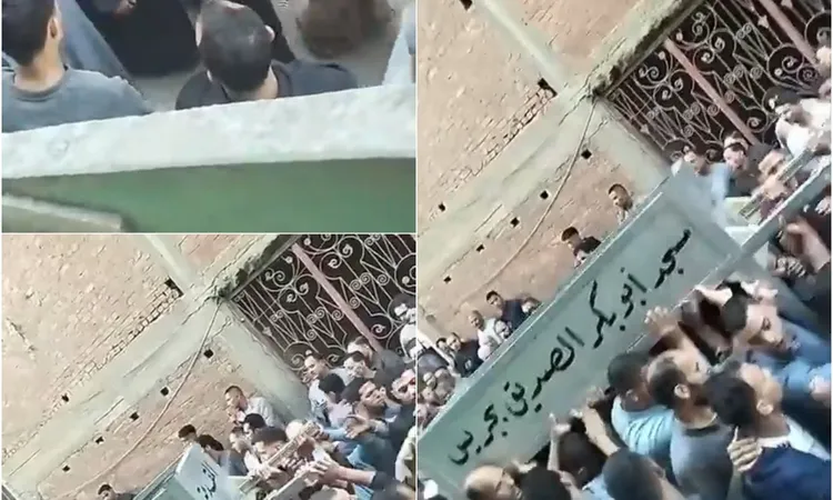 المئات يشيعون جثمان المهندس محمد ضحية الغدر بالمنوفية