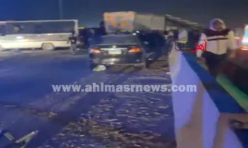 حادث جماعي مروع يهز طريق القاهرة السويس