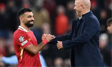 سلوت: لسنا معتادين على إهدار محمد صلاح للفرص